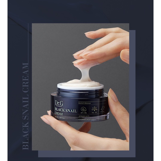 Kem dưỡng ốc sên đen Dr.G Black Snail Cream / Dr.G 블랙 스네일 크림 50ml