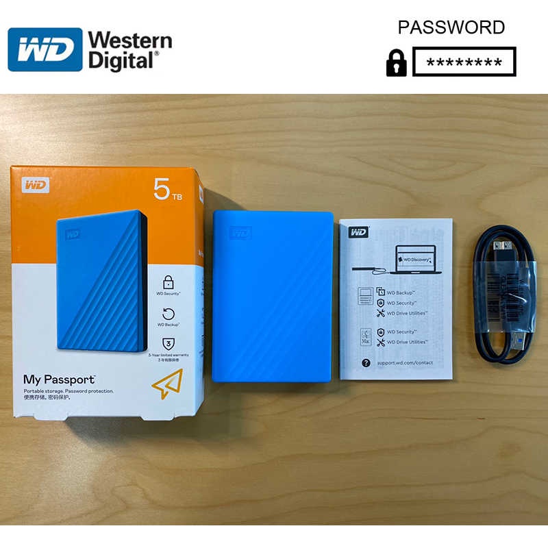 Ổ cứng di động HDD Western Digital My Passport 5TB Model 2019 Nhất Tín Computer