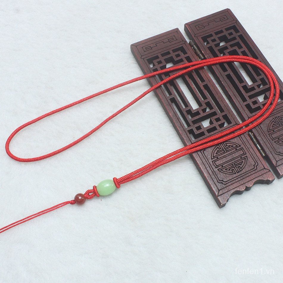 Vòng cổ mặt đá ngọc bích đơn giản thời trang mới cho nam và nữ