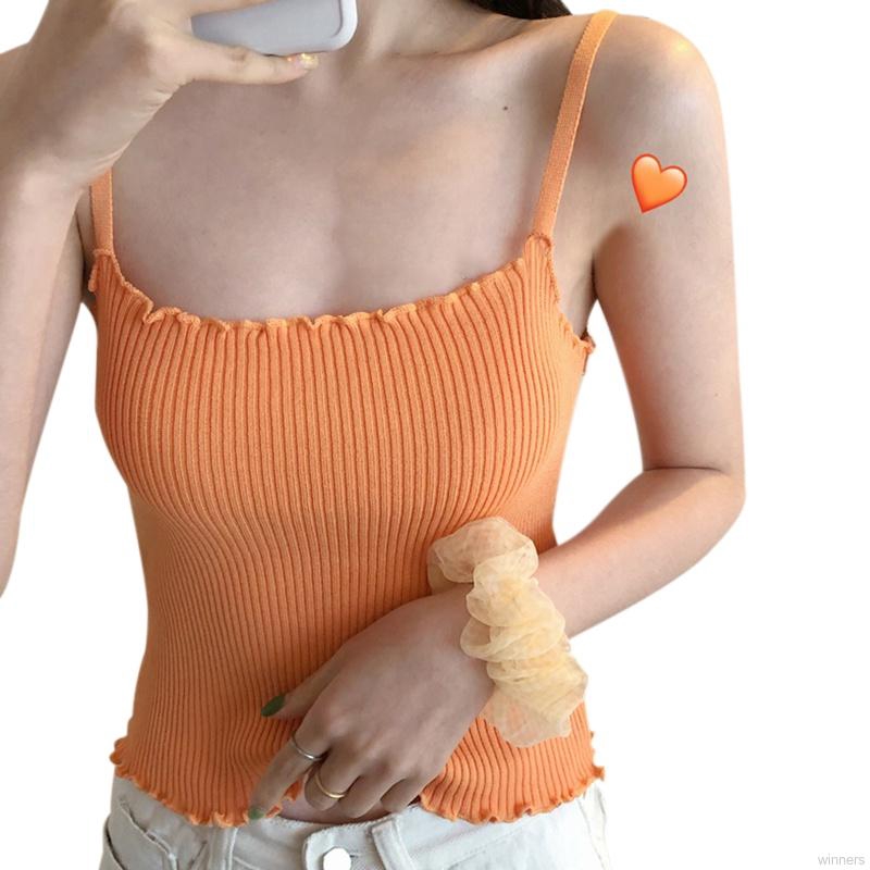 Áo hai dây dệt kim ôm dáng gợi cảm cho nữ | BigBuy360 - bigbuy360.vn