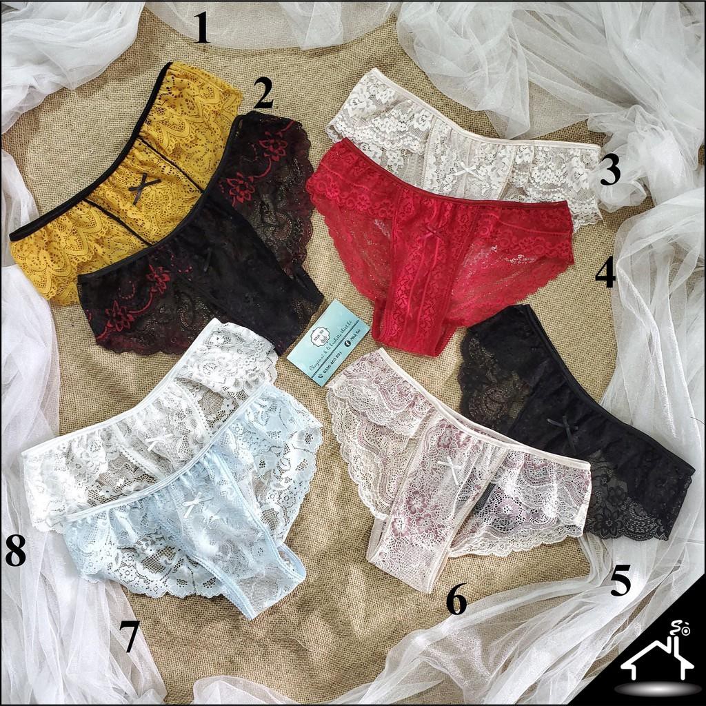 Quần lót ren mẫu tam giác eo gợi cảm màu hoa văn - Quần chip sexy by NHÀ SÒ Panties QL32