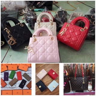 Combo 10sp gồm túi dior, ví HM và túi lv