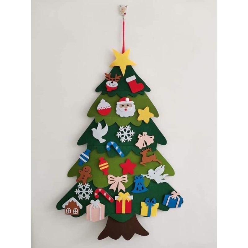 Cây thông Noel vải nỉ kèm 25 chi tiết | BigBuy360 - bigbuy360.vn