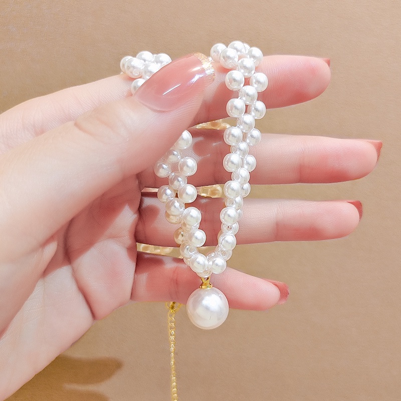 [Jiudolan] Vòng Cổ Hạt Ngọc Trai Thủ Công Thời Trang Cao Cấp Dành Cho Trẻ Em