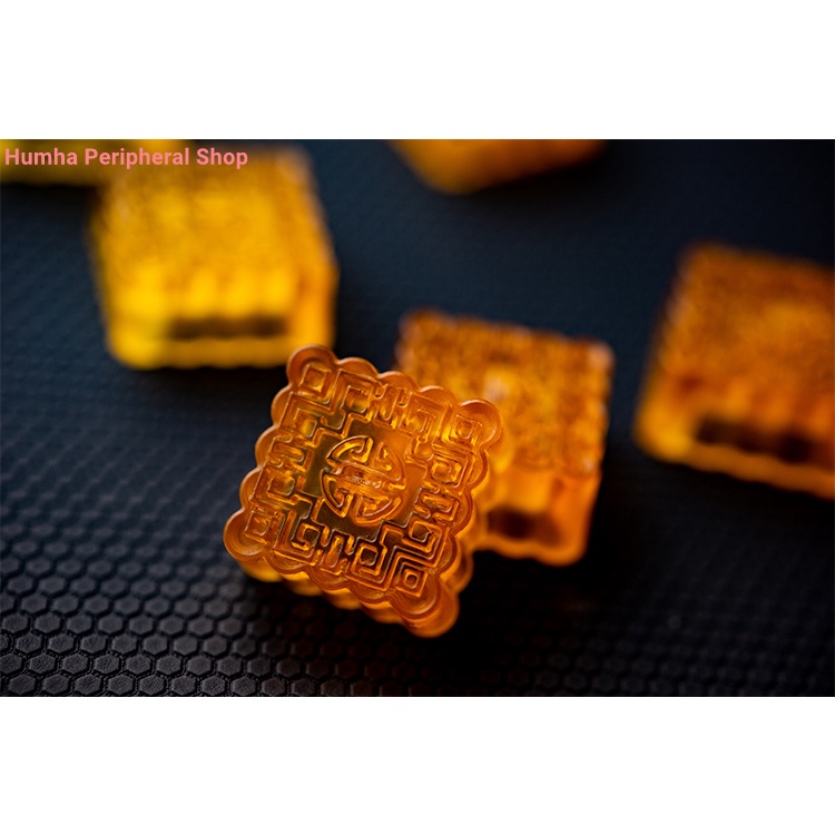 Artisan keycap Hộp Đựng Chìa Khóa Cơ Khí Resin Thủ Công Hình Bánh Trung Thu Đáng Yêu Tùy Chỉnh ESC keycap