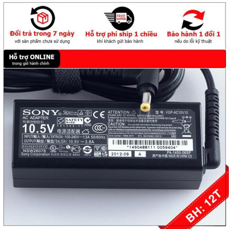 [BH12TH] ⚡️[Sạc zin] Sạc laptop sony 10.5V - 3.8A - 4.3A ZIN