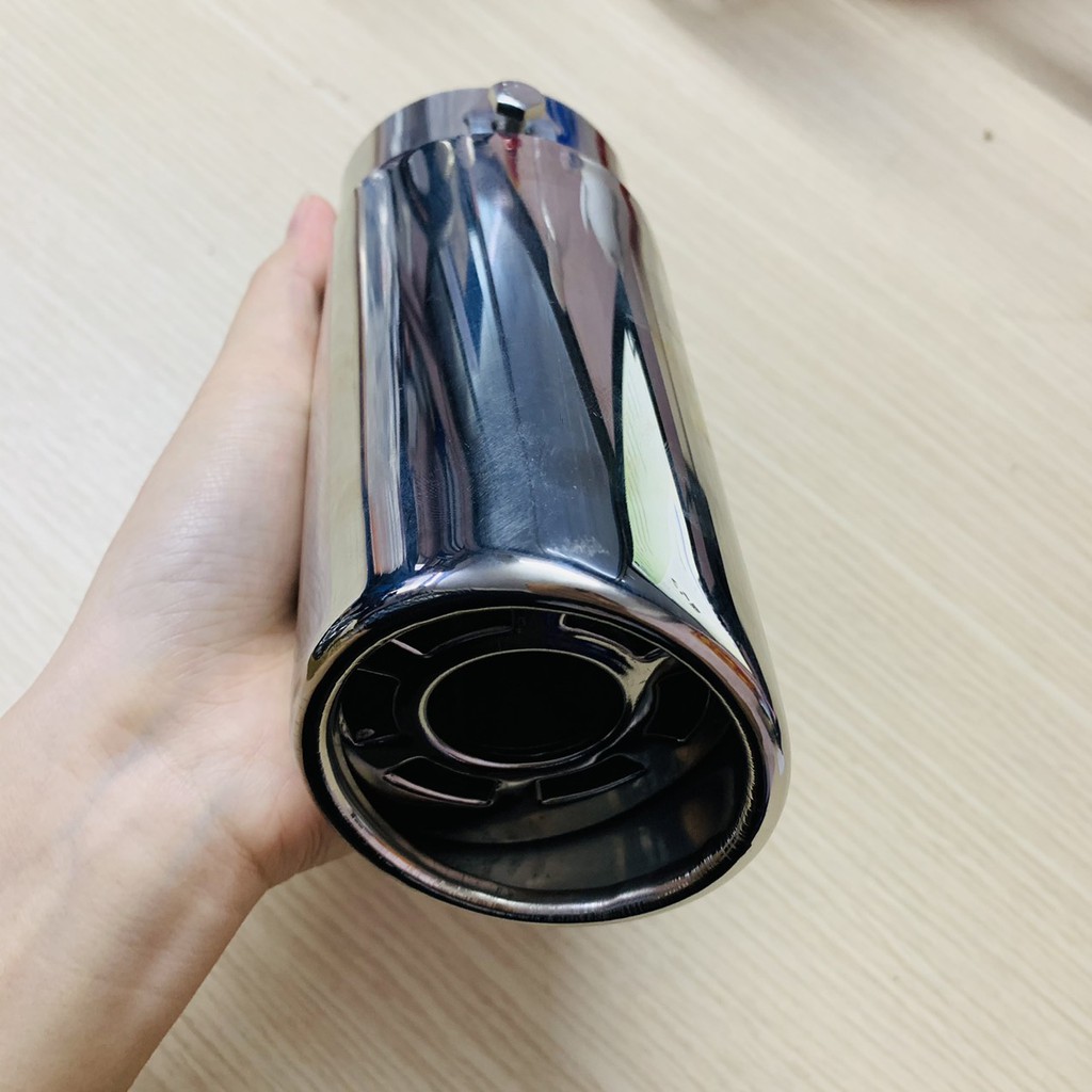 Ốp Ống Xả Ô Tô Loại Thẳng, Ốp Trang Trí Ống Xả Ô Tô Kiểu Dáng Thể Thao Bằng Kim Loại, Pô 4 Chỗ, 7 Chỗ Xe Hơi