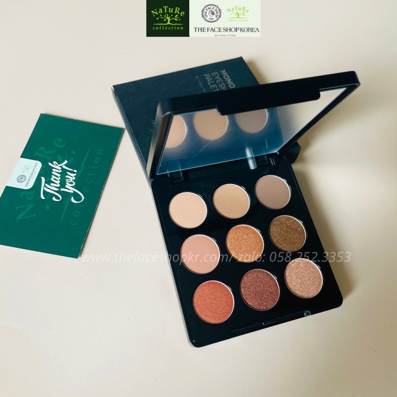 Bảng phấn mắt 9 màu THEFACESHOP MONO POP EYESHADOW PALETTE