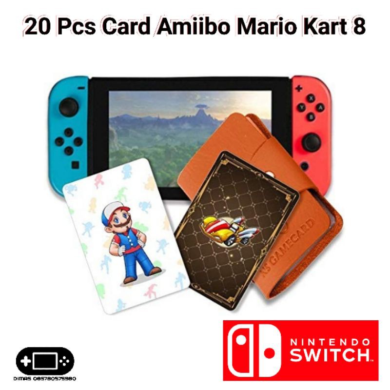 Set 20 Thẻ Game Amiibo Mario Kart 8 Cho Nintendo Switch