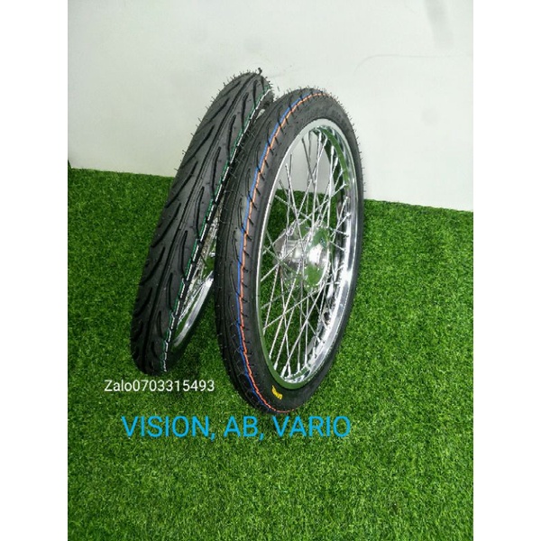 BỘ BÁNH CĂM AB, VISON ,VARIO , LUVIAS ,NO4, MiO, MẠ CRÔM FULL VỎ RUỘT 45.50 50.60