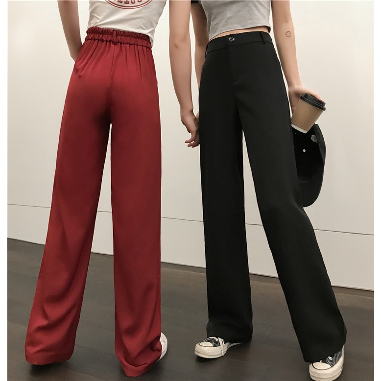 Quần tây suông eo chun mặt sau (Q70) – Hàng có sẵn