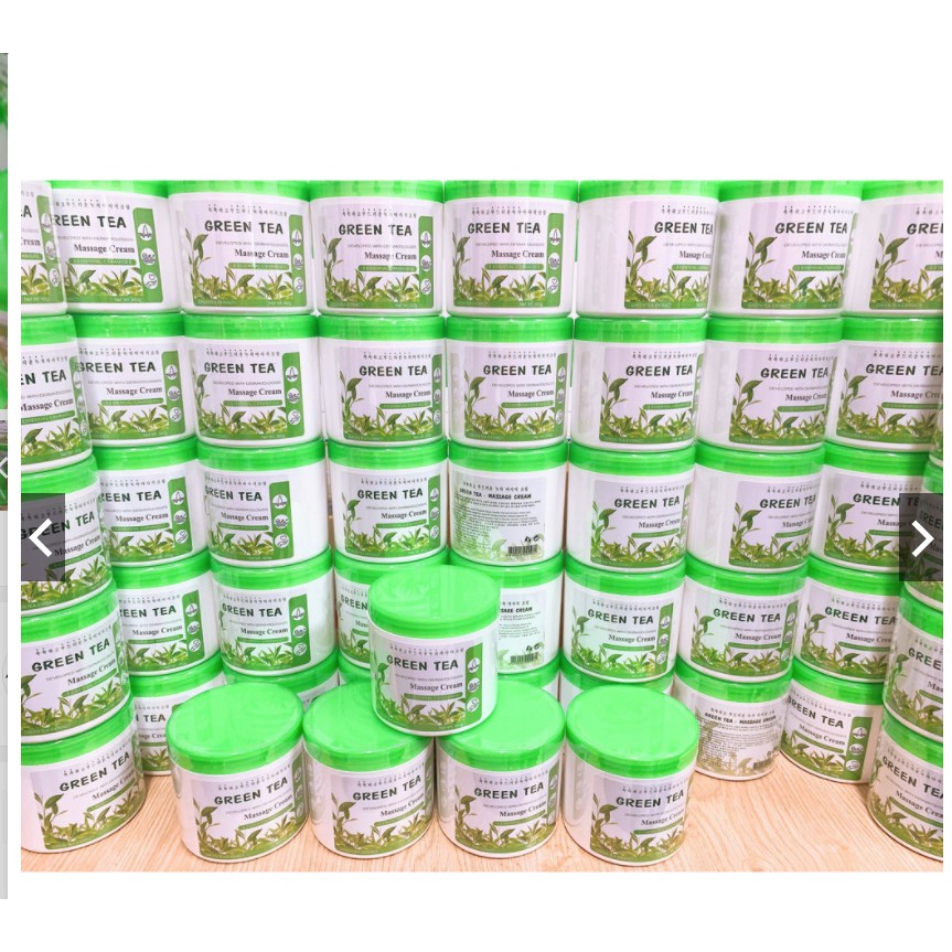 Kem Massage Mặt, Kem Massage Body Trà Xanh Hàn Quố-Green Tea Massage Cream