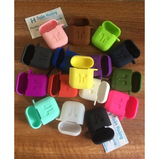 Túi silicon bảo vệ tai nghe Airpod/Airpods Apple + móc cheo