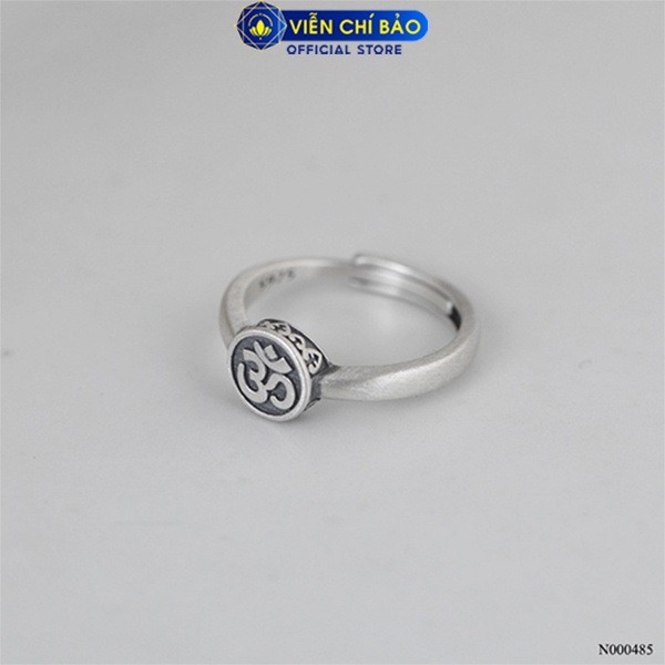 Nhẫn bạc nữ Chủng tử Chữ Om chất liệu bạc Thái 925 thời trang phụ kiện trang sức nữ thương hiệu Viễn Chí Bảo N000485