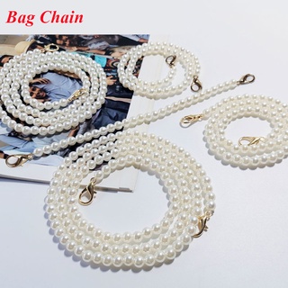 Dây đeo túi xách kiểu chuỗi hạt ngọc trai nhân tạo 8mm dễ phối đồ tiện lợi