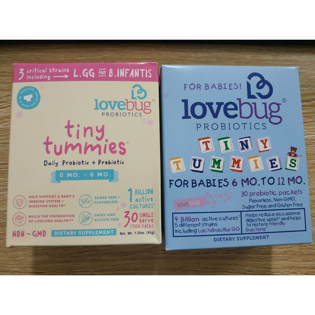 Lợi khuẩn Probiotics Lovebug (hộp 30 túi, có 2 sự lựa chọn)