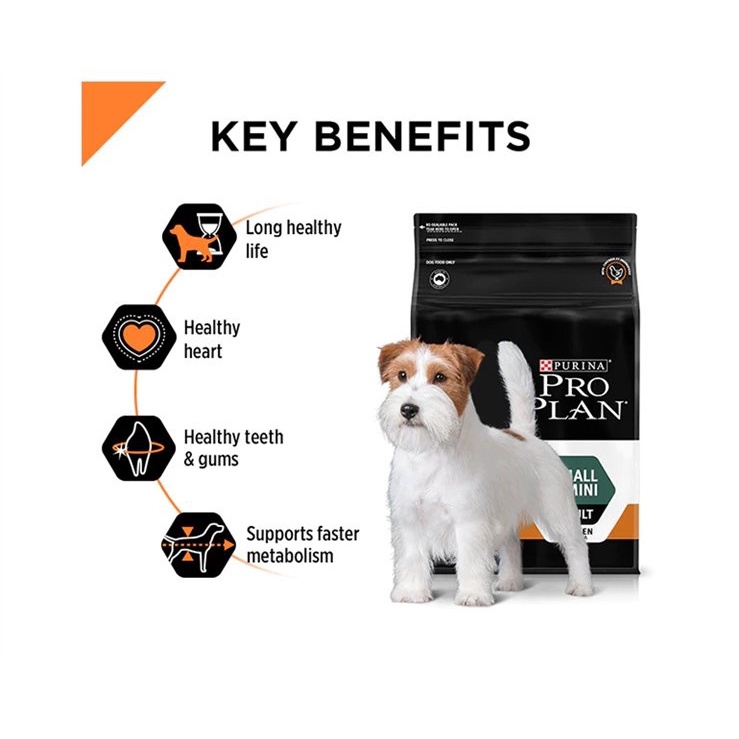 Thức ăn chó Purina Pro Plan Mini &amp;Small puppy ,Adult - thức ăn cho chó con vóc trung bình bao 2.5kg