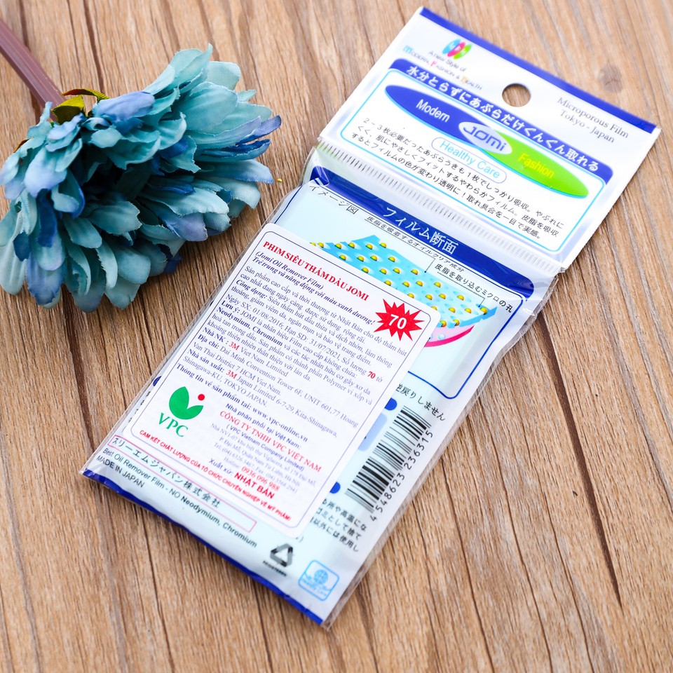 Giấy Thấm Dầu Jomi Nhật Bản Thấm Dầu Dạng Phim Japan Oil Clear Film (70 Miếng) | BigBuy360 - bigbuy360.vn