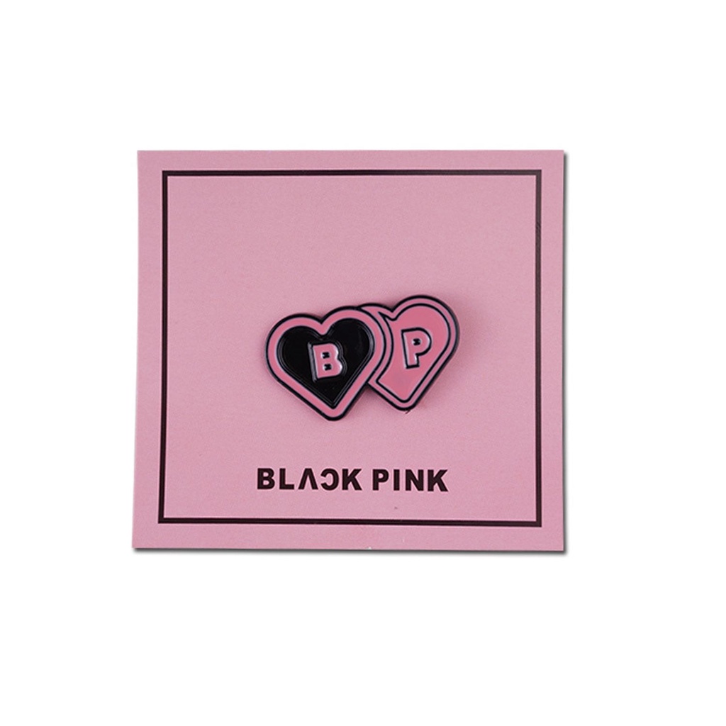 Ghim Cài Áo Bằng Kim Loại Tráng Men Hình Blackpink Dễ Thương