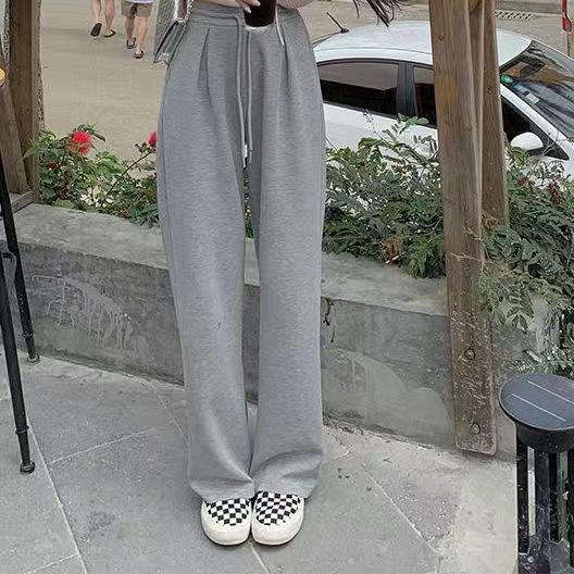 Quần COZOKC lưng cao dáng rộng kiểu dáng đơn giản hợp thời trang