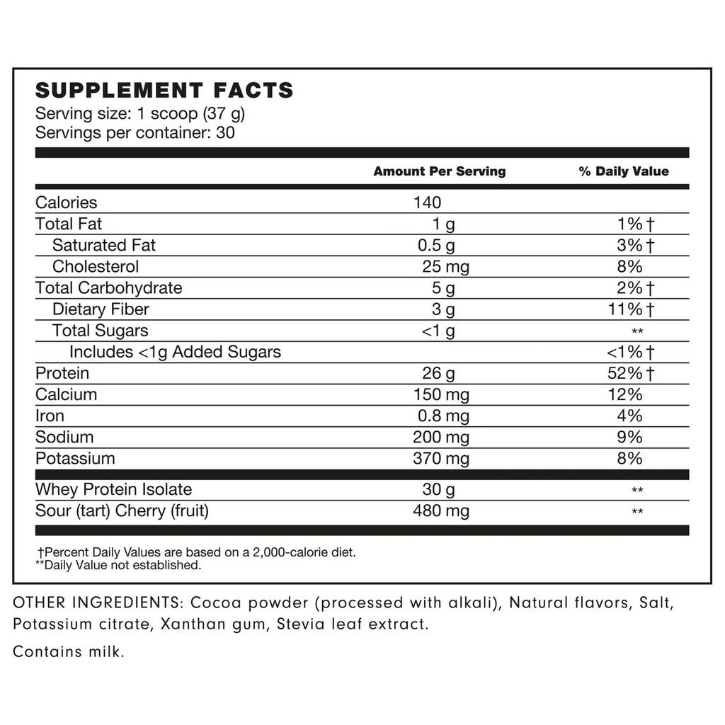 "LeBron James và Arnold": Whey Protein Isolate + chiết xuất cherry LADDER
