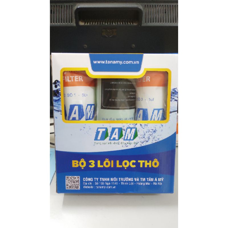 FREESHIP Bộ lõi lọc thô 1, 2, 3 T.A.M chính hãng - Dùng được cho tất cả các máy lọc nước RO - duonglocnuoc