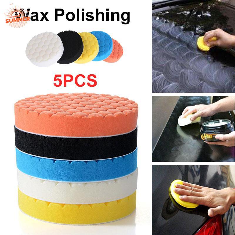 Bộ 5 miếng xốp đánh bóng xe hơi 3 / 4 / 5 / 6 / 7inch