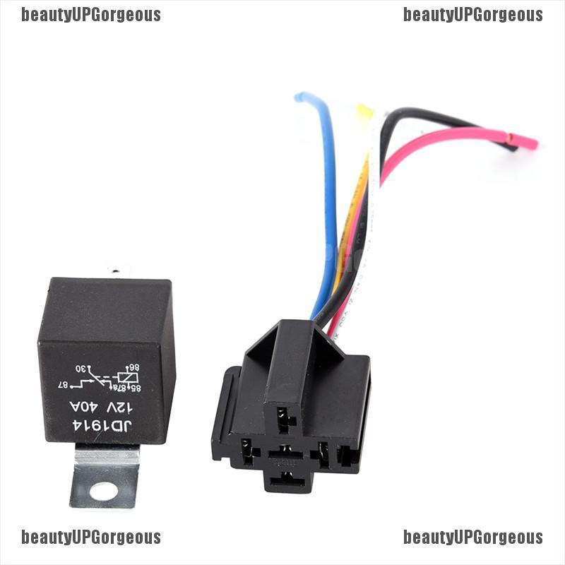 Rơ le chống thấm nước 12V 5Pin 40A 12V 5Pin kèm ổ cắm rơ le