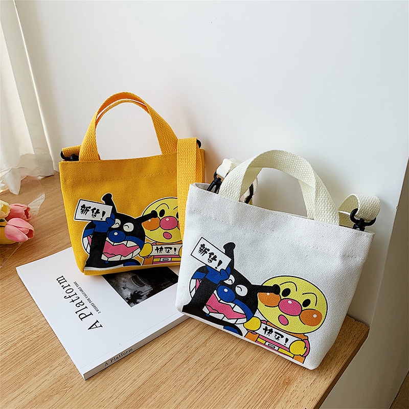 Túi Vải Canvas Đựng Hộp Cơm Trưa Thiết Kế Mới Đáng Yêu Tiện Lợi Dễ Sử Dụng