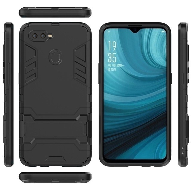 Ốp lưng chống sốc Iron Man cho Oppo A5s - Bo viền mặt trước máy, chân chống lưng máy tiện lợi | BigBuy360 - bigbuy360.vn