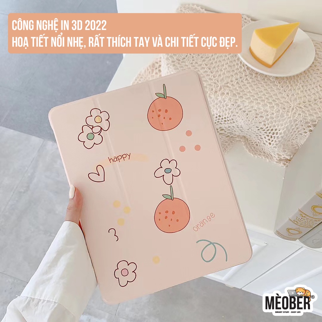[Premium] Bao da cover i pad hoạ tiết cute, phối màu pastel, in 3D hoạ tiết. Cover i pad Gen 5 6 7 8, Mini, Air 4 3, Pro