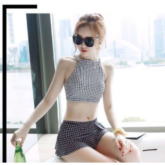Bikini đồ bơi nữ kẻ 2 mảnh tôn dáng | BigBuy360 - bigbuy360.vn