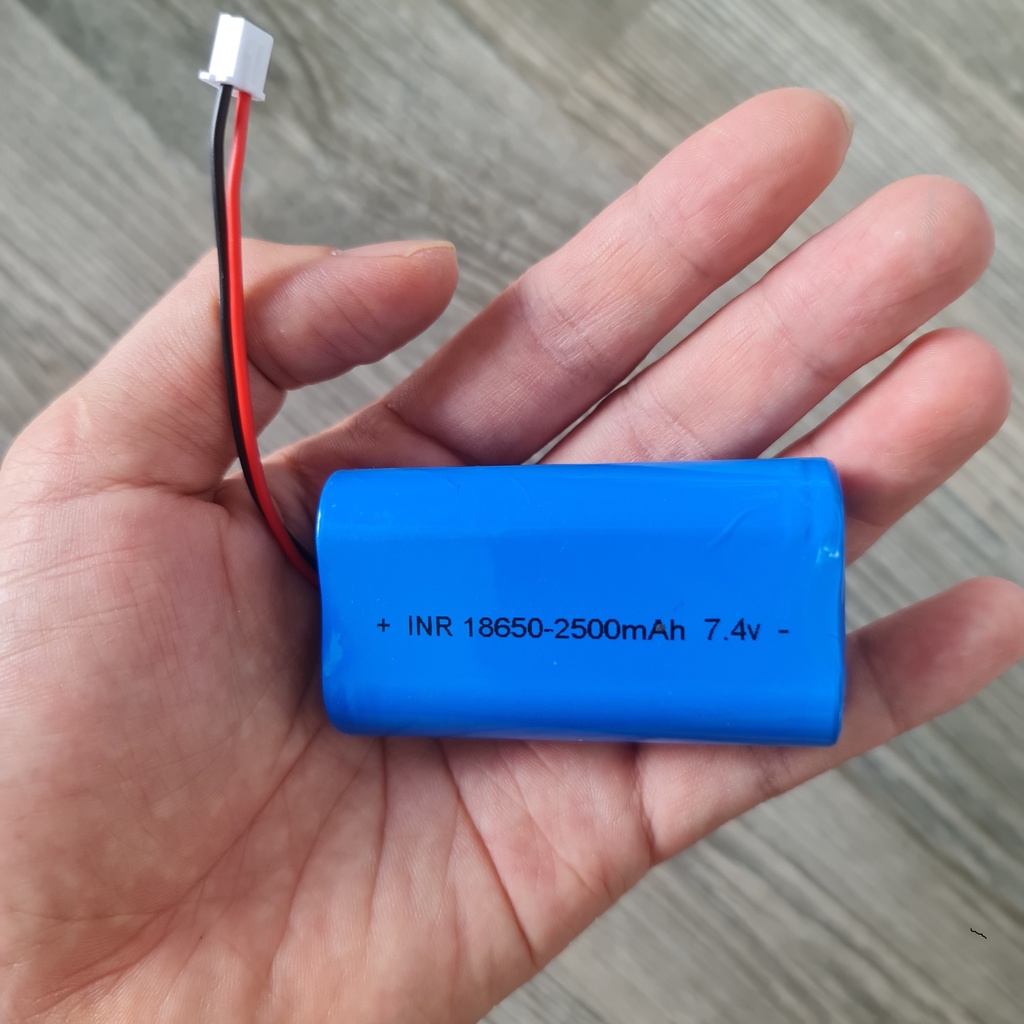 Pin sạc cho loa trợ giảng, loa bẫy chim điện áp 7,4V, dung lượng 2500mAh