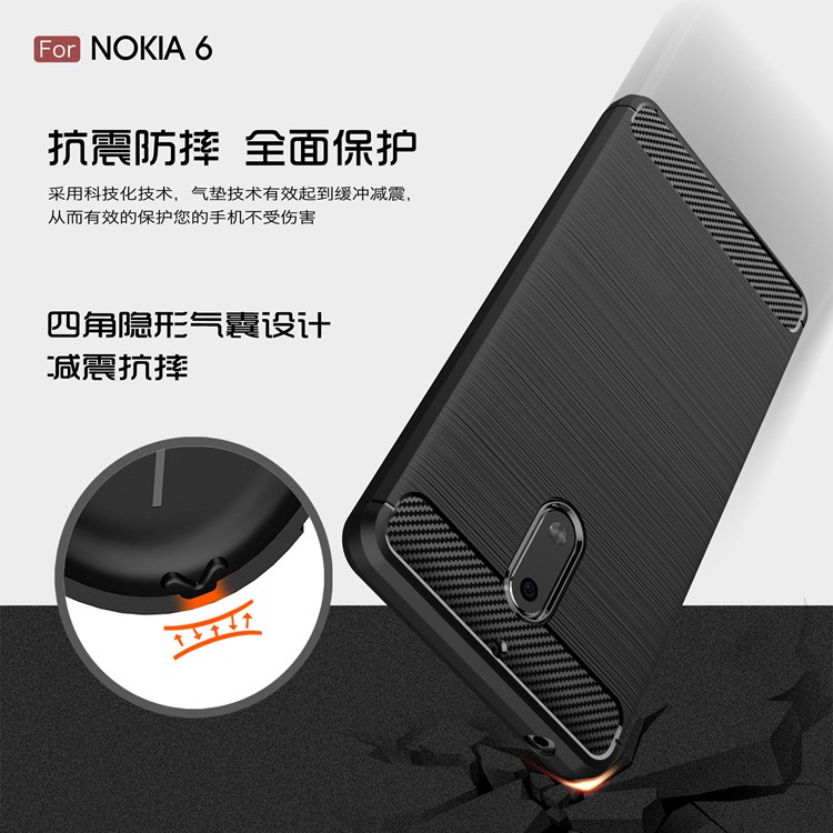 Ốp lưng silicon iPaky Carbon Fit Nokia 3