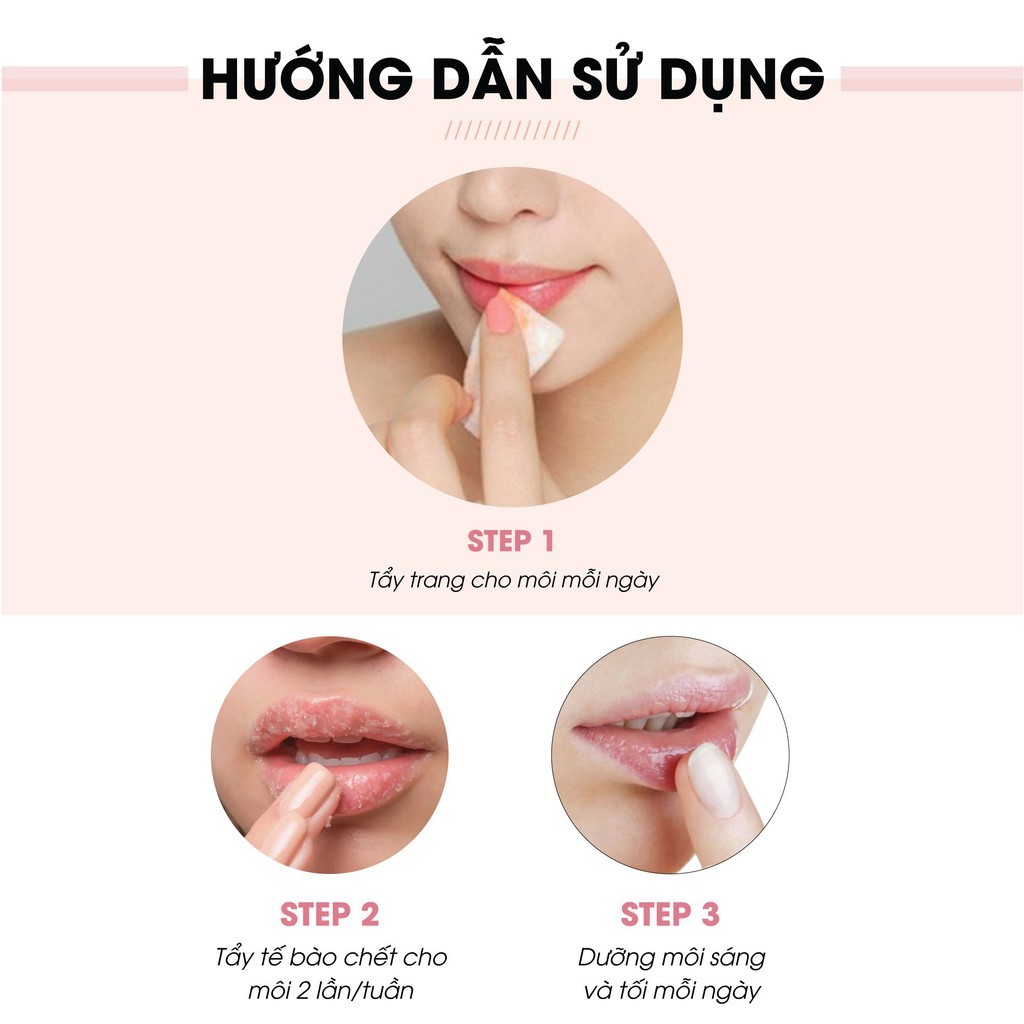 Son dưỡng môi Truesky màu hồng nhạt giúp môi hồng hào, giảm thâm môi và nứt nẻ Nutritious Lip Balm 3ml_Katta_TS_019_3ML