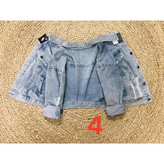 Áo khoác jean nữ dáng lửng