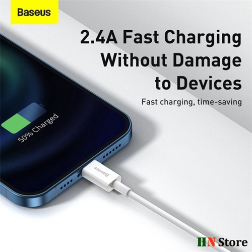 Dây Cáp Sạc Nhanh Baseus Superior Series Cho 5 Đến 12 ProMax Dài 1m/2.4A  - Bảo Hành 12 tháng