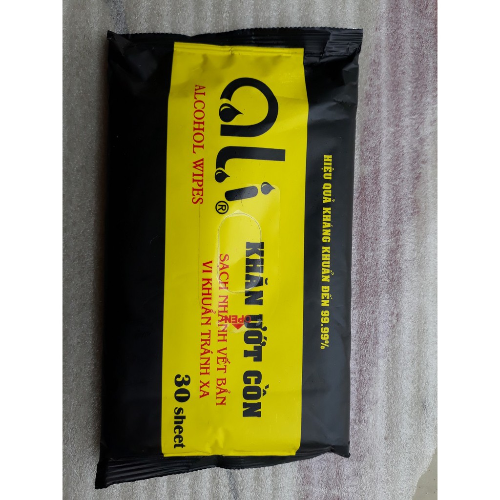 Gói khăn ướt có cồn diệt khuẩn ALI