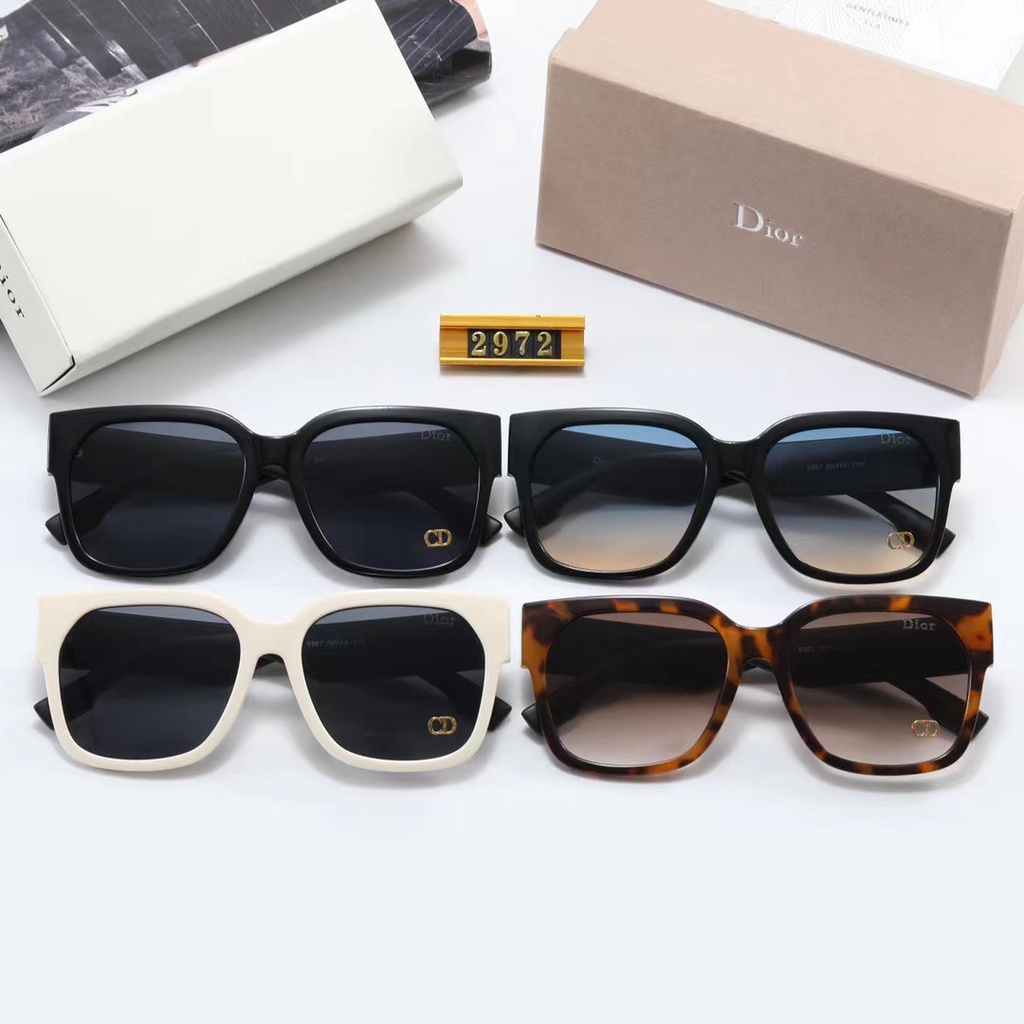 Kính Mát Vuông Chống Tia uv400 Hiệu Dior Phong Cách Cổ Điển Thời Trang Cho Nam Và Nữ