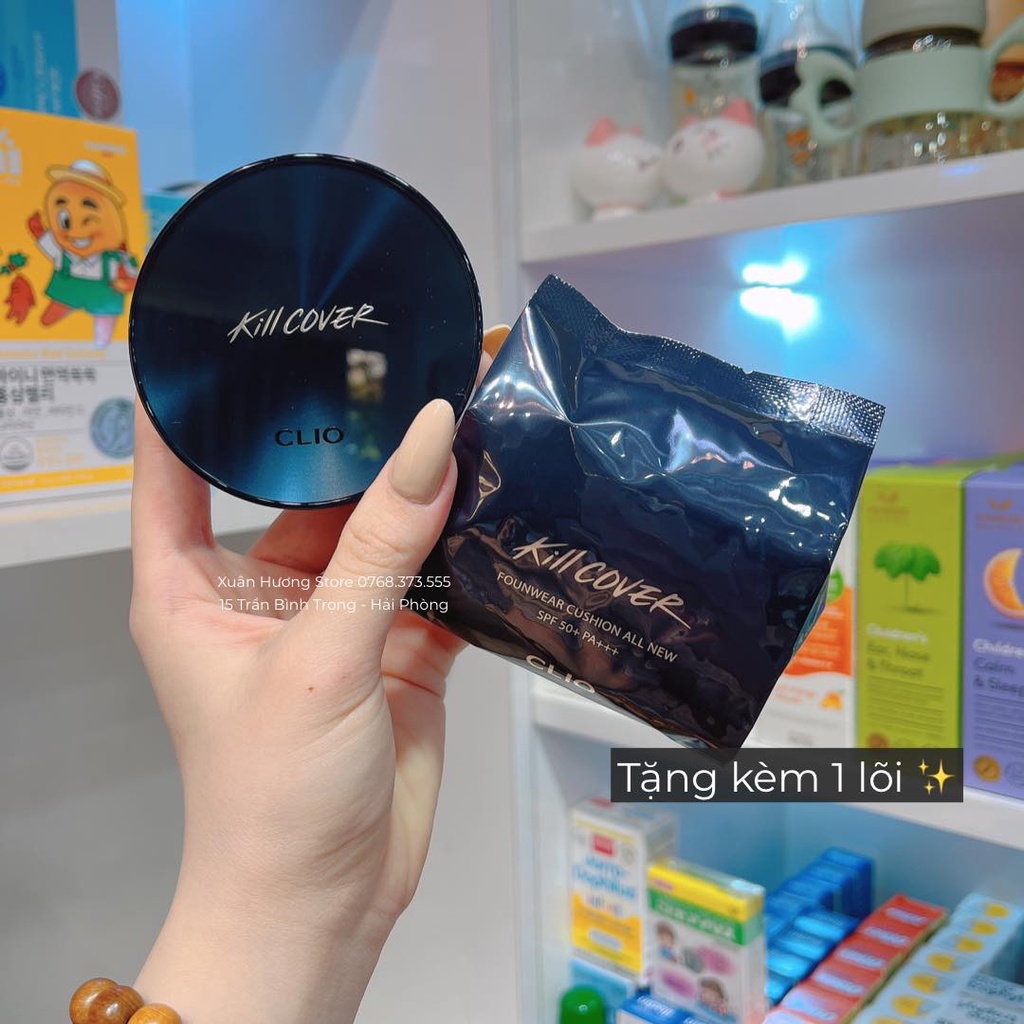 Phấn nước Clio Kill Cover Founwear Cushion All New SPF 50 (BẢN MỚI)