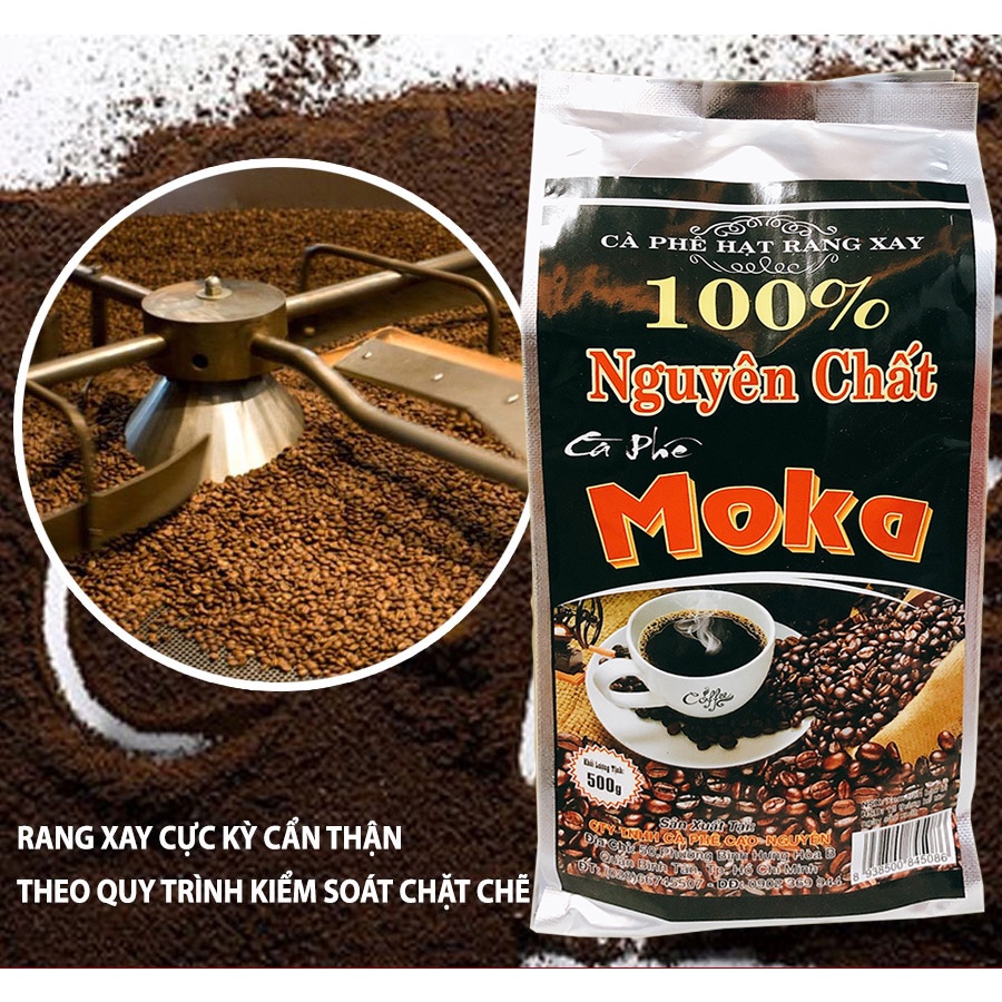 Combo 02 Bịch Cà phê Moka Nguyên Chất Pha Phin truyền thống Công ty Cà Phê Cao Nguyên.