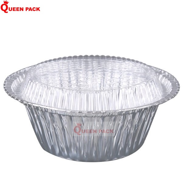 SET 50 Tô nhôm size Lớn 850ml kèm nắp NHỰA TRONG  dùng đựng canh, cơm, phở, hàng cao cấp