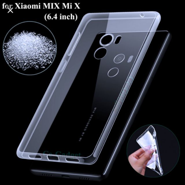 Ốp lưng xiaomi mi mix silicon dẻo trong suốt siêu mỏng 0.5mm