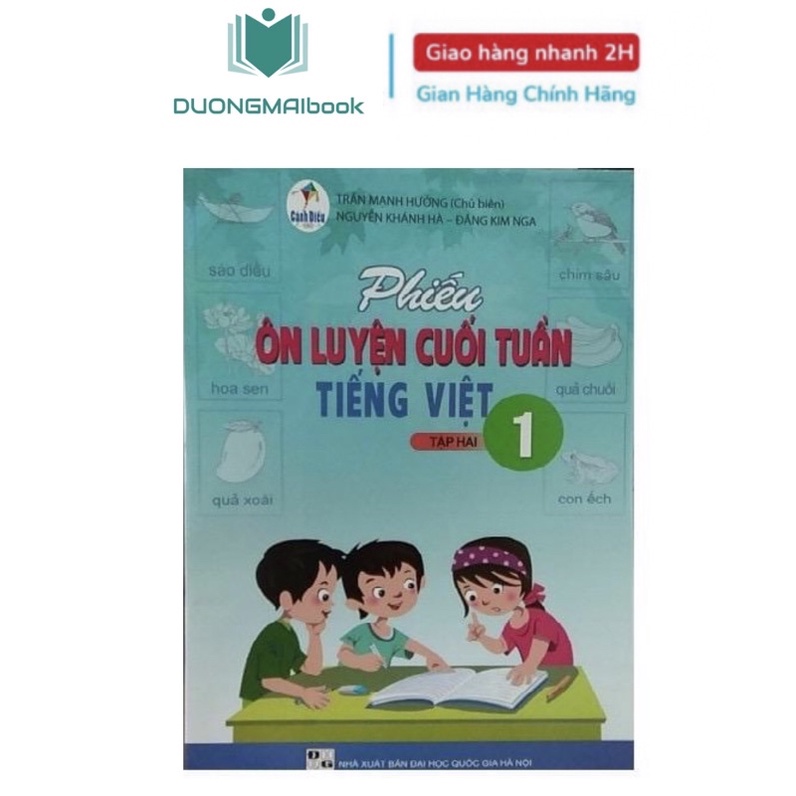 Sách - Phiếu ôn luyện Cuối Tuần Môn Tiếng Việt 1 - Tập 2