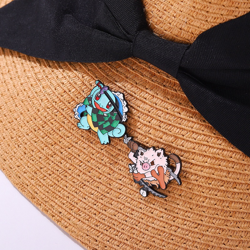 Ghim cài áo QIHE JEWELRY hình hoạt hình cho bạn bè