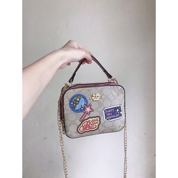 Túi đeo chéo C.O.A.C.H chữ nhật 2 ngăn style Vintage S084
