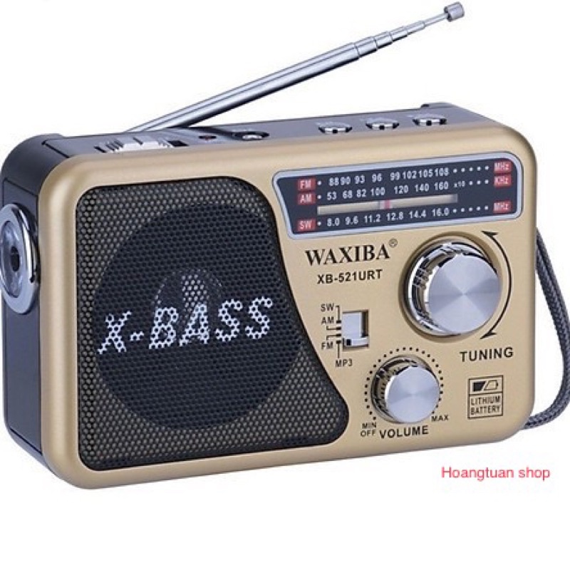 [Mã ELHACE giảm 4% đơn 300K] Máy nghe nhạc kiêm đài Radio FM Waxiba XB-521URT sony.