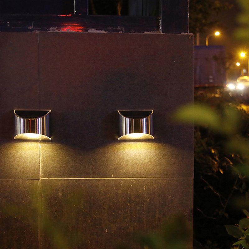 kiss* 2Pcs Outdoor Solar Light with 4 LED SMD Lamp Beads for Garden Wall Chandelier