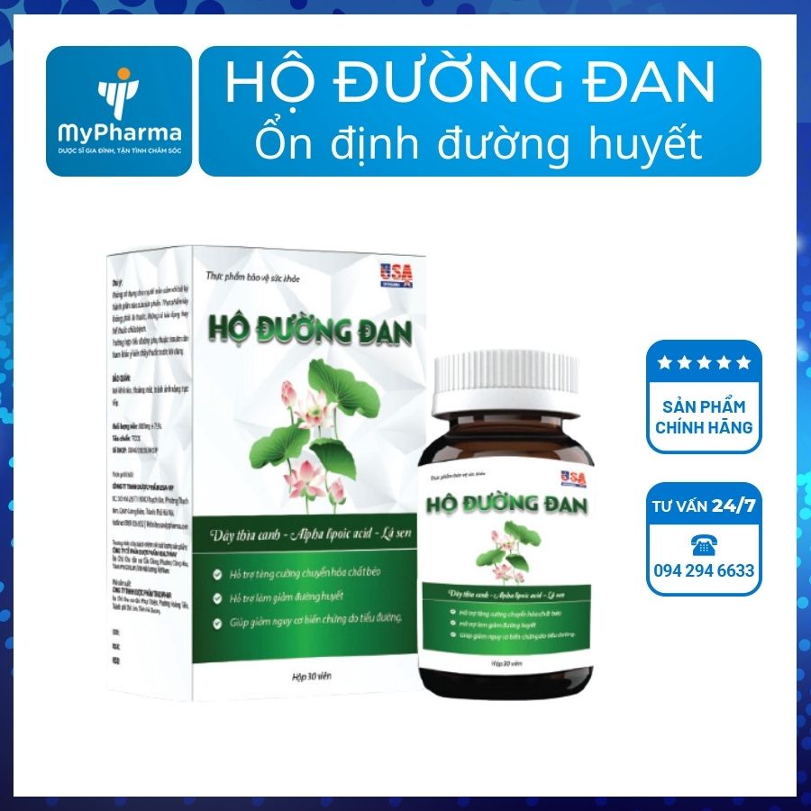 Hộ đường đan - Hỗ trợ giảm đường huyết, giảm mỡ máu