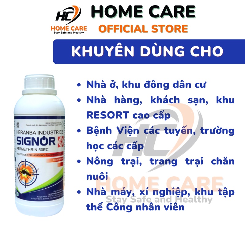 Thuốc Diệt Muỗi Trong Nhà SIGNOR PERMETHRIN 50EC chai 100ml Nhập Khẩu Ấn Độ, Diệt Muỗi Kháng, Côn Trùng Sâu Bệnh